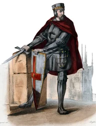 Porträt von Simon IV de Montfort, 5. Earl of Leicester (1150-1218), französischer Adliger